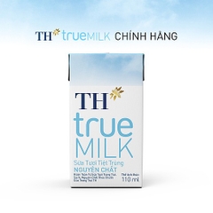 Sữa Tươi Tiệt Trùng TH Truemilk Nguyên Chất - Hộp 110ml
