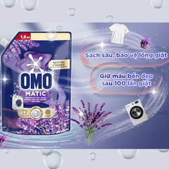 OMO Nước Giặt MG Cửa Trước Hương Hoa Oải Hương Thư Thái - Túi 1.8kg