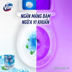 VIM Viên Thả Vệ Sinh Bồn Cầu Hương Bạc Hà 180g - vỉ 6 viên
