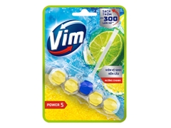 Viên treo bồn cầu VIM Power 5 hương chanh - vỉ 50g