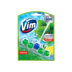 VIM viên treo bồn cầu hương trà xanh & chanh 50g