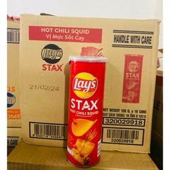 Bim bim Lay's STAX vị mực sốt cay - Hộp 100g