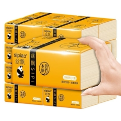 Giấy ăn gấu trúc SIPAO cao cấp siêu dai 3 lớp, không chất tẩy trắng