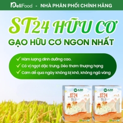 Hộp Gạo ST Hữu Cơ chính hãng - An toàn, cao cấp, Nấu cơm mẹ bầu, Nấu ăn dặm cho bé - Tiêu chuẩn Nhật