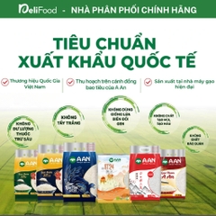 Gạo ST25 chính hãng A AN Túi 3kg - Gạo dẻo thơm ngon số 1 thế giới