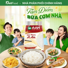 Gạo Thơm chính hãng A AN túi 5kg - Gạo Tám Thơm chuẩn gạo ngon Việt Nam, dẻo vừa, làm cơm chiên