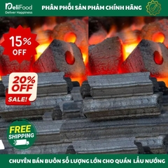 Thùng Than Hoa Cao Cấp Không Khói - 10Kg Nướng Thịt, Nướng Cá, BBQ