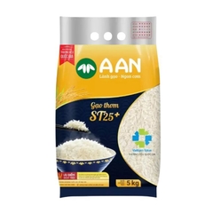 Gạo ST25 chính hãng A AN Túi 5kg - Đặc sản Sóc Trăng gạo ngon số 1 thế giới