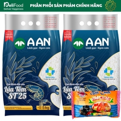 Gạo ST25 Lúa Tôm AAN Chính Hãng - Gạo ngon số 1 thế giới, Đặc sản Sóc Trăng
