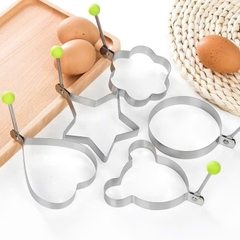 Khuôn rán trứng ốp la, Bánh - Khay chiên tạo nhiều hình cute có núm cầm