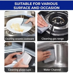 Combo 2 Miếng rửa bát, xoong chảo thế hệ mới siêu sạch đa năng