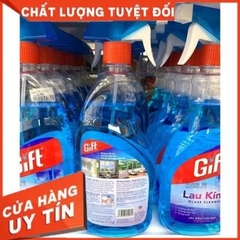 Nước Lau Kính Gift Siêu Sạch – Dung Dịch Làm Sạch Kính Nhanh Khô, Không Vệt – Chai 520ml