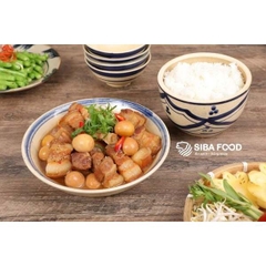 🍳 Thịt Heo Ăn Chay Kho Trứng Cút RTE 300g – Mặn Mà Đậm Đà, Tiện Lợi Dùng Ngay