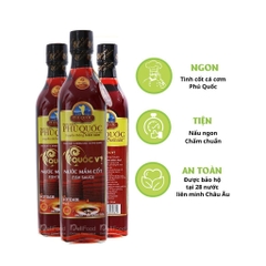 Nước mắm Phú Quốc hiệu Quốc Vị 40 độ đạm - chai 520ml