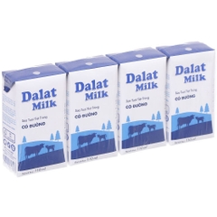 Sữa tươi tiệt trùng Dalat milk có đường  - Hộp 110ml