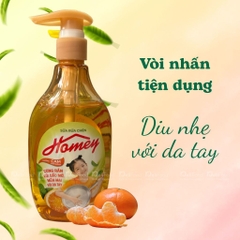 Sữa rửa chén Homey hương cam - chai 480g