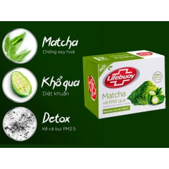 LIFEBUOY xà bông matcha và khổ qua - Hộp 125g