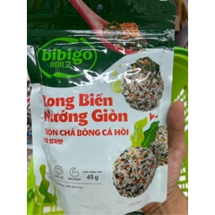 Rong biển nướng giòn trộn chà bông cá hồi Bibigo (CJ) - gói 45g