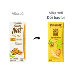 SỮA ĐẬU NÀNH ÓC CHÓ VINAMILK ít đường - HỘP 180ml