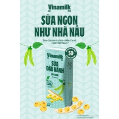 SỮA ĐẬU NÀNH VINAMILK cao canxi ít đường - HỘP 180ml