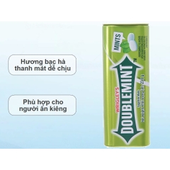Viên ngậm không đường Doublemint hương bạc hà (pepermint) - hộp 23.8g