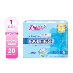 Băng vệ sinh Diana hàng ngày cool fresh - Bịch 20 miếng