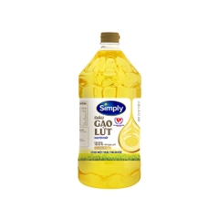 Dầu gạo lứt Simply - can 2L