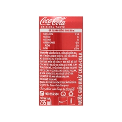 Coca Cola nguyên bản - 235ml