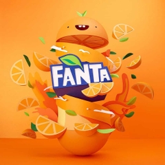 Fanta hương cam - lon 320ml