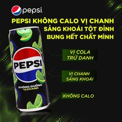 Nước ngọt Pepsi chanh không đường - lon 320ml