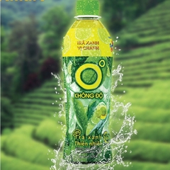 Trà xanh 0 độ - chai 455ml