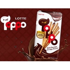 Bánh que Toppo- nhân Socola hương vani - Hộp 40g