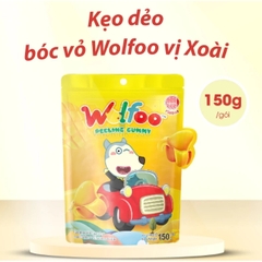 Kẹo dẻo bóc vỏ Wolfoo vị Xoài 150g