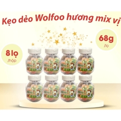 Kẹo dẻo Wolfoo có nhân mix vị 68g