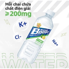 Nước uống điện giải Water boost vị chanh - Chai 555ml