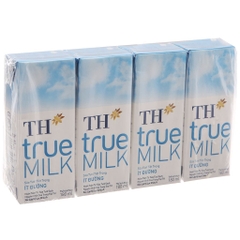 Sữa tươi triệt trùng TH Truemilk ít đường  - Hộp 180ml