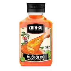 Muối ớt đỏ chấm lẩu nướng Chinsu - chai 200g