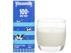 SỮA TƯƠI TIỆT TRÙNG VINAMILK 100% ÍT ĐƯỜNG - Hộp 180ml