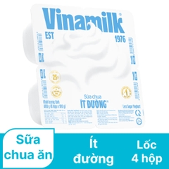 Sữa chua ăn Vinamilk ít đường - Hộp 100g