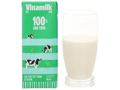 SỮA TƯƠI TIỆT TRÙNG VINAMILK 100% CÓ ĐƯỜNG - Hộp 180ml