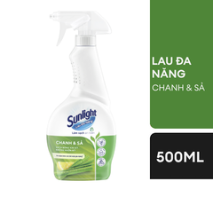 SUNLIGHT Nước Lau Đa Năng Chanh & Sả - Chai 500ml