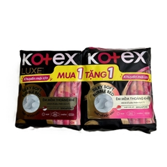 Băng vệ sinh Kotex LUXE ngày có cánh 23cm- gói 8 miếng  ( mua 1 tặng 1)