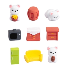 Mô hình vật dụng nội thất gia đình gấu trắng trang trí nhà búp bê, tiểu cảnh, DIY