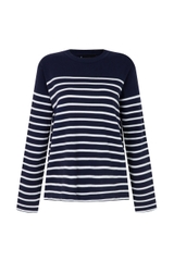 Lamé Striped Knit Top