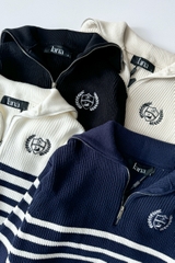 Bazzar Zip Hoodie Wool Top