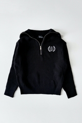 Bazzar Zip Hoodie Wool Top