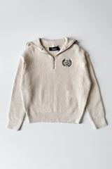 Bazzar Zip Hoodie Wool Top