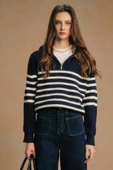 Bazzar Zip Hoodie Wool Top