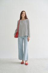 Amandine Striped Long Sleeve Top