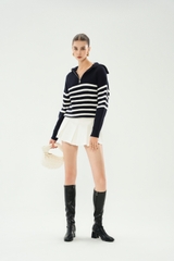 Bazzar Zip Hoodie Wool Top